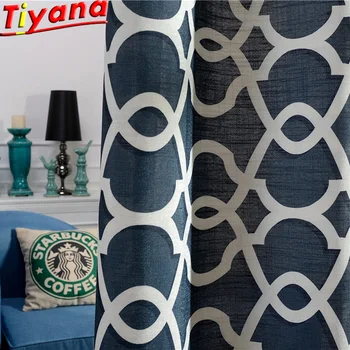 Nordic Geometric Pattern Curtain Living Room with Blue Curtains Fashion Modern Curtains High Shading Window Drapes WP412#40 
Nordic Geometric Pattern Curtain Living Room with Blue Curtains Fashion Modern Curtains High Shading Window Drapes WP412#40