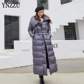 Women High collar Wide-waisted Long Down jacket Coat 2020 Winter Thick Warm Black Long sleeve Maxi Outwear Fashion YNZZU 9O250 
Women High collar Wide-waisted Long Down jacket Coat 2020 Winter Thick Warm Black Long sleeve Maxi Outwear Fashion YNZZU 9O250