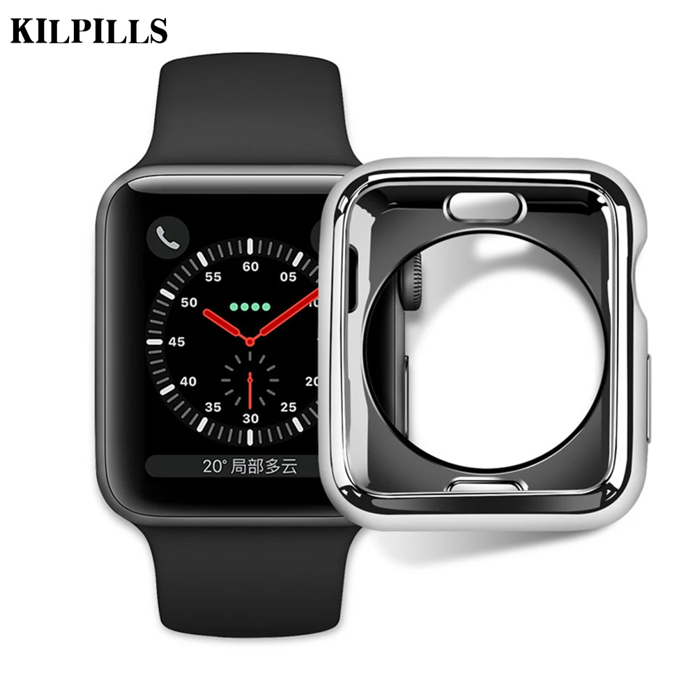 Plated cover for Apple watch case 44mm 40mm iWatch case TPU Bumper Protector for Apple watch series 5 4 3 40/44 mm Accessories
Plated cover for Apple watch case 44mm 40mm iWatch case TPU Bumper Protector for Apple watch series 5 4 3 40/44 mm Accessories