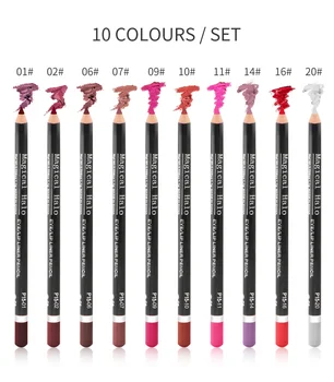 Magical Halo 10 Pcs/set Lip Liner Lipstick Pencils Long Lasting Waterproof Matte Lip pen Makeup tool Lips Lip Liner Pen TSLM1
Magical Halo 10 Pcs/set Lip Liner Lipstick Pencils Long Lasting Waterproof Matte Lip pen Makeup tool Lips Lip Liner Pen TSLM1
