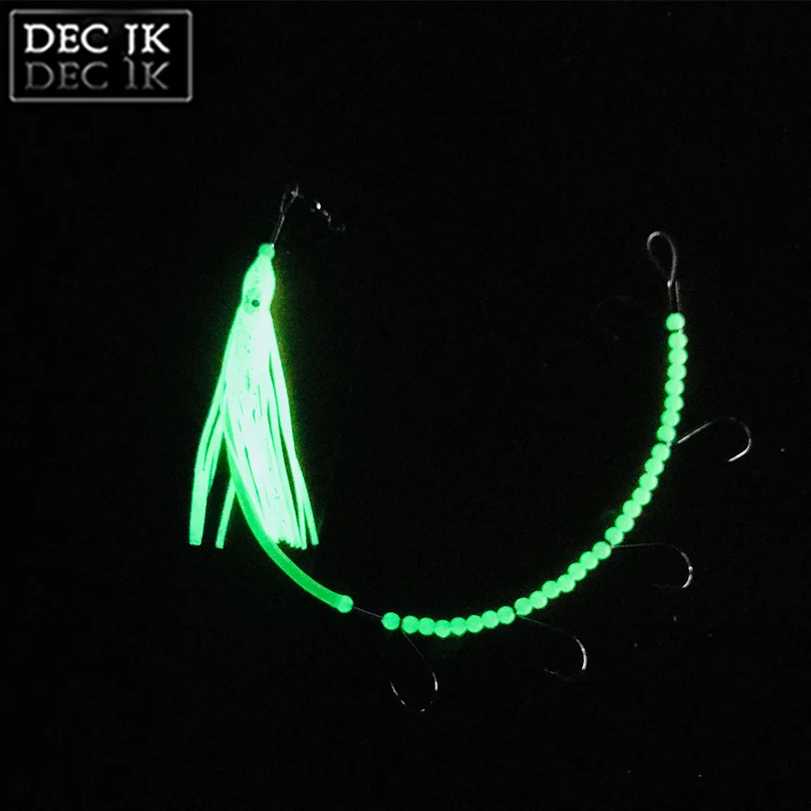 Description Picture 5 of itemEasy Shiner Sea Fishing Lures/Bait/Tackle Sabiki/Texas Rigs Herring Trolling Glow Octopus Squid Swivels/String Hooks Maruseigo