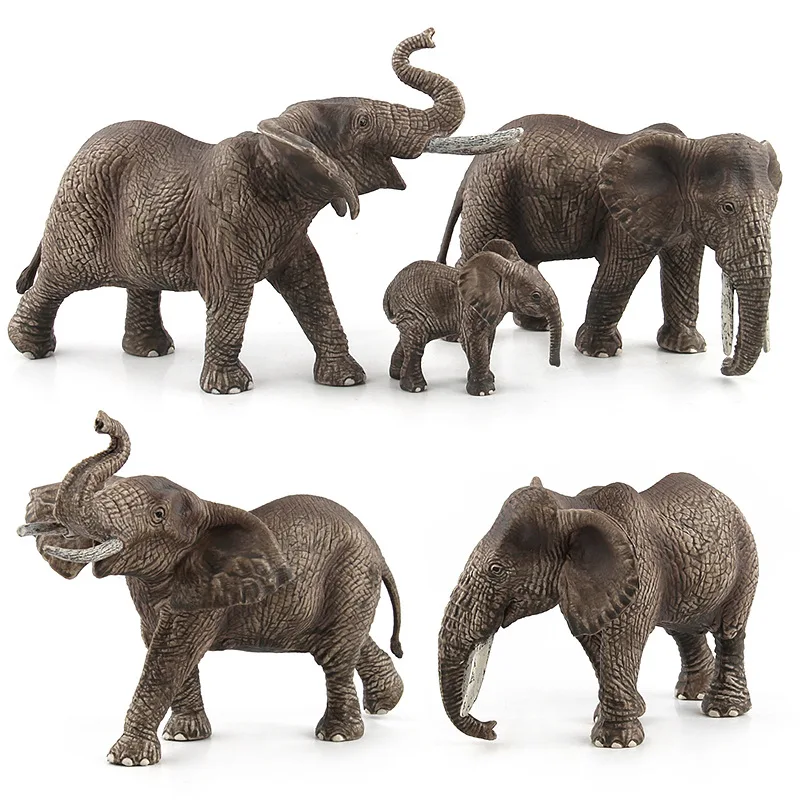 Model Wild Animal Zoo Plastic Model Africa Elephant Elephant Model Toy Domestic Ornaments
Model Wild Animal Zoo Plastic Model Africa Elephant Elephant Model Toy Domestic Ornaments