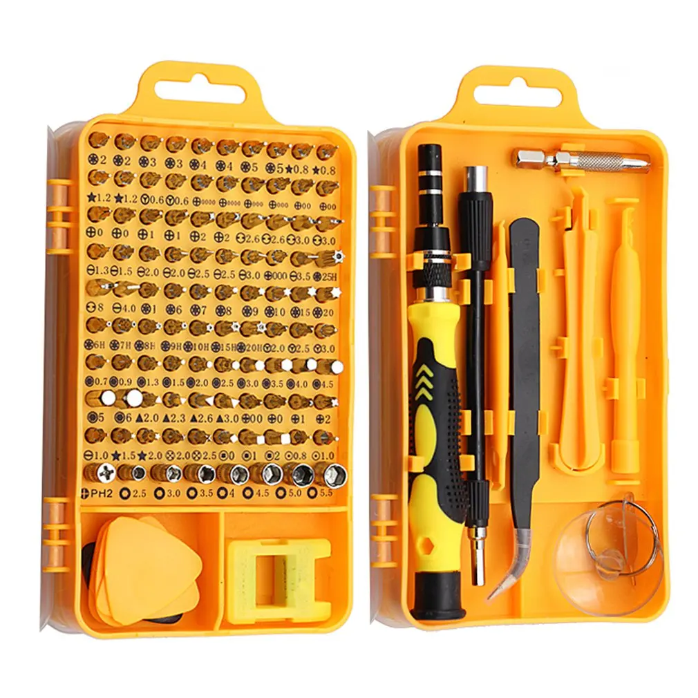 115 in 1 Screwdriver Set Mini Precision Screwdriver Computer PC Mobile Phone Device Repair Hand Home Repair tools
115 in 1 Screwdriver Set Mini Precision Screwdriver Computer PC Mobile Phone Device Repair Hand Home Repair tools