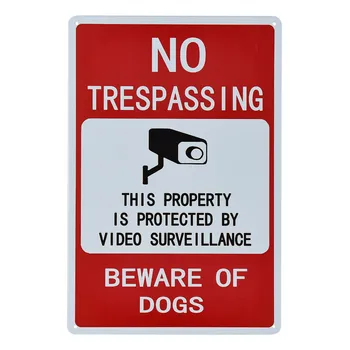 DL-No Trespassing Beware of dogs Metal Warning Sign Indoor Or Outdoor Use for Home Business CCTV Security Camera
DL-No Trespassing Beware of dogs Metal Warning Sign Indoor Or Outdoor Use for Home Business CCTV Security Camera