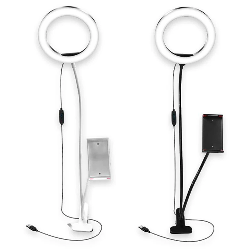 3 in 1 Lazy Phone Holder 3 Modes LED Fill Light Long Arms Desktop Bed Stand Adjustable Aluminum Alloy Mount
3 in 1 Lazy Phone Holder 3 Modes LED Fill Light Long Arms Desktop Bed Stand Adjustable Aluminum Alloy Mount