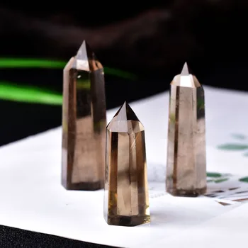 1PC Natural quartz Tea Crystal Point Healing Smoky Stone Hexagonal Prisms Quartz Obelisk Wand Treatment Stone DIY Gift Reiki
1PC Natural quartz Tea Crystal Point Healing Smoky Stone Hexagonal Prisms Quartz Obelisk Wand Treatment Stone DIY Gift Reiki