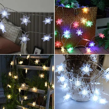 Snowflake Fairy String Lights 2M 20 LED Christmas Decorations Outdoor & Indoor LED String Light Silver Wire Fairy Warm White
Snowflake Fairy String Lights 2M 20 LED Christmas Decorations Outdoor & Indoor LED String Light Silver Wire Fairy Warm White