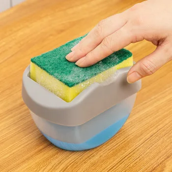 Soap Pump Dispenser With Sponge Holder 2-in-1 Liquid Dispenser Container Double Layer Soap Organizer Kitchen Cleaner Tools New
Soap Pump Dispenser With Sponge Holder 2-in-1 Liquid Dispenser Container Double Layer Soap Organizer Kitchen Cleaner Tools New