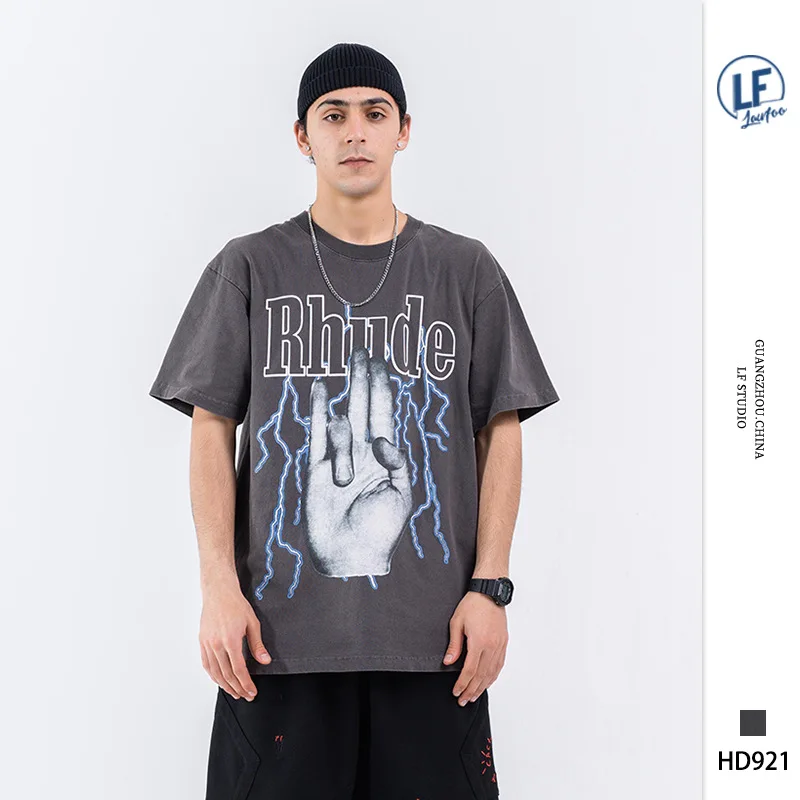 Lawfoo 20 Spring And Summer New Style Europe And America Popular Brand Men'S Wear Retro Washing Lightning Rock And Roll Gesture
Lawfoo 20 Spring And Summer New Style Europe And America Popular Brand Men'S Wear Retro Washing Lightning Rock And Roll Gesture
