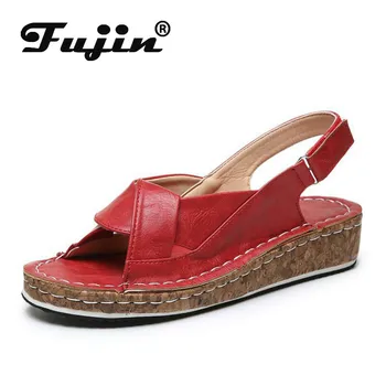 Fujin Women Summer Sandals 2020 Dropshipping Fashion Wedges Cross Tied Breathable Back Strap Hook Loop Causal Women Sandals
Fujin Women Summer Sandals 2020 Dropshipping Fashion Wedges Cross Tied Breathable Back Strap Hook Loop Causal Women Sandals