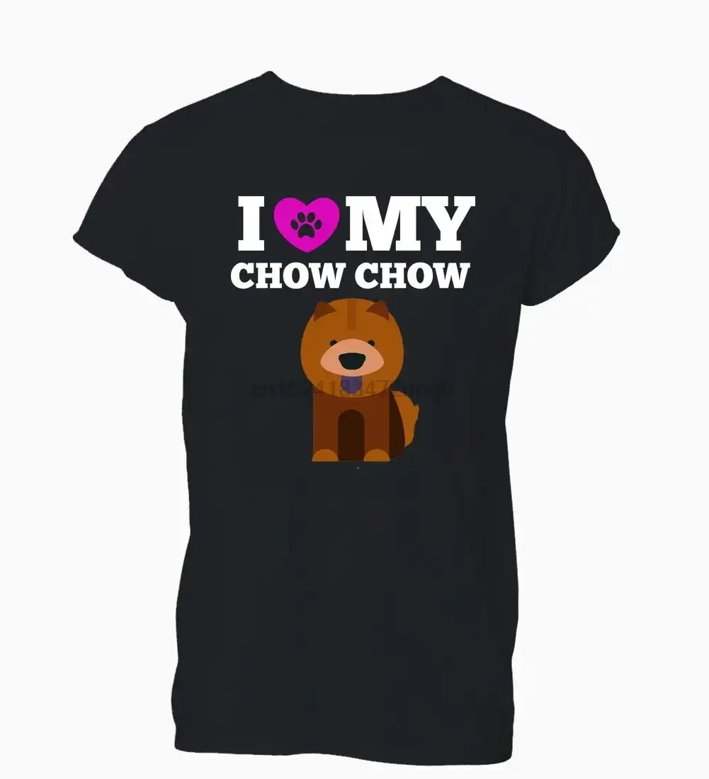 men t shirt free shipping i love my chow chow dog