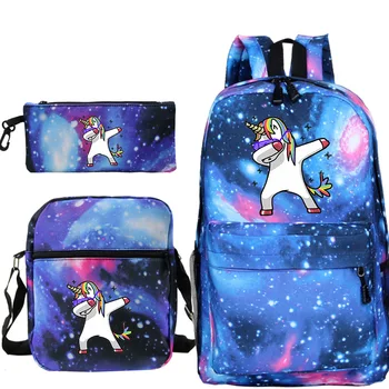 Cute Cartoon Unicorn Backpack Suit Boys Girls Unicorn Schoolbag Book Bag Fashion Cute Galaxy Backpack Bag 
Cute Cartoon Unicorn Backpack Suit Boys Girls Unicorn Schoolbag Book Bag Fashion Cute Galaxy Backpack Bag