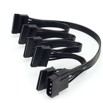 4Pin IDE to 5-Port Power Supply Cable 4Pin Molex to Multi SATA Port 18AWG Wire Power Cord For Hard Drive HDD SSD PC
4Pin IDE to 5-Port Power Supply Cable 4Pin Molex to Multi SATA Port 18AWG Wire Power Cord For Hard Drive HDD SSD PC