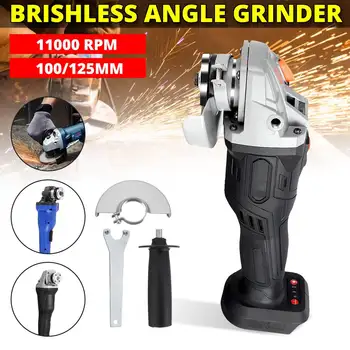 18V 800W 100mm/125mm Brushless Cordless Impact Angle Grinder Power Tools Polishing Machine Angular Grinder for Makita Battery
18V 800W 100mm/125mm Brushless Cordless Impact Angle Grinder Power Tools Polishing Machine Angular Grinder for Makita Battery