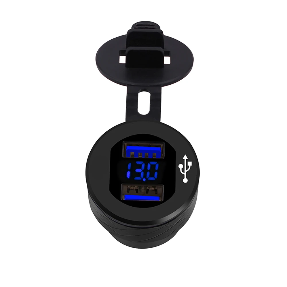 LED Display QC3.0 Dual USB Car Motorcycle Charger Plug Socket Cigarette Lighter Adapter Safe Fast Charging
LED Display QC3.0 Dual USB Car Motorcycle Charger Plug Socket Cigarette Lighter Adapter Safe Fast Charging