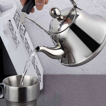 Stainless Steel Bubble Teapot with Filter Large Capacity Long Mouth Flat Bottom Teapot 2L
Stainless Steel Bubble Teapot with Filter Large Capacity Long Mouth Flat Bottom Teapot 2L