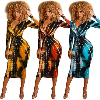 Women Bodycon Dress V-neck Long Sleeve Dresses Bandage Dress Tight Fitting Bag Hips Vestidos De Fiesta Wholesale Dropship 
Women Bodycon Dress V-neck Long Sleeve Dresses Bandage Dress Tight Fitting Bag Hips Vestidos De Fiesta Wholesale Dropship