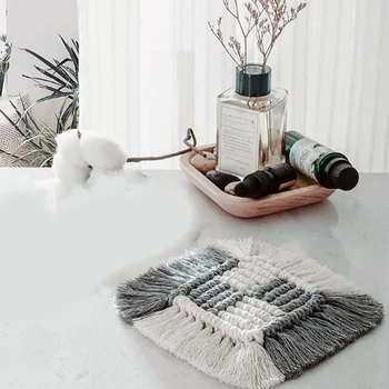 3Pc Hand-Woven Cotton Rope Thick Anti-Scald Insulation Pad Heat-Resistant Table Mat Coaster and Bowl Mat
3Pc Hand-Woven Cotton Rope Thick Anti-Scald Insulation Pad Heat-Resistant Table Mat Coaster and Bowl Mat