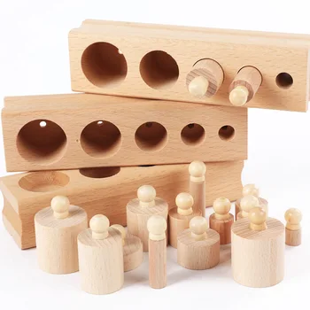 1 Set Cylinder Socket Blocks Toy Wooden toys Montessori Learning Educational Development Practice Senses Toys for Baby N2050
1 Set Cylinder Socket Blocks Toy Wooden toys Montessori Learning Educational Development Practice Senses Toys for Baby N2050