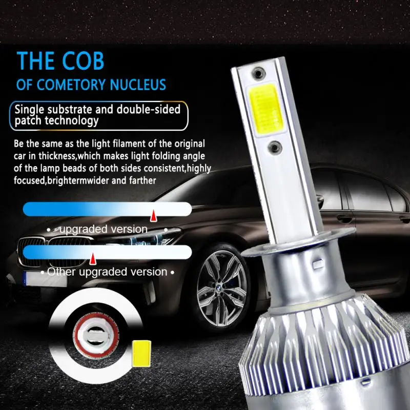 2x H1 Car LED Headlight Power Bulbs 72W 8000LM COB Lamp Bulbs High / Low Beam Kit 6000K White Super bright HB Fog Bulb HID New
2x H1 Car LED Headlight Power Bulbs 72W 8000LM COB Lamp Bulbs High / Low Beam Kit 6000K White Super bright HB Fog Bulb HID New