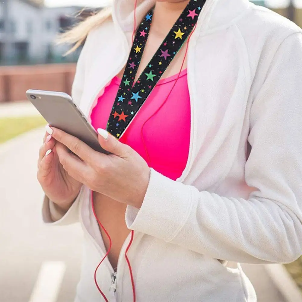 Colorful Star Lanyard, Buckle Type Lanyard U Disk Camera Card Id Anti-lost Key A3E8
Colorful Star Lanyard, Buckle Type Lanyard U Disk Camera Card Id Anti-lost Key A3E8