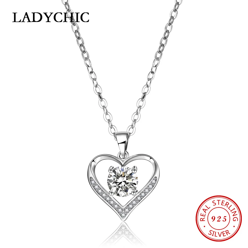 Женское классическое ожерелье LADYCHIC из серебра 925 пробы с кулоном в виде любовного сердца с прозрачным фианитом, аксессуары для свадебной вечеринки, ювелирные изделия LNS1046
Женское классическое ожерелье LADYCHIC из серебра 925 пробы с кулоном в виде любовного сердца с прозрачным фианитом, аксессуары для свадебной вечеринки, ювелирные изделия LNS1046