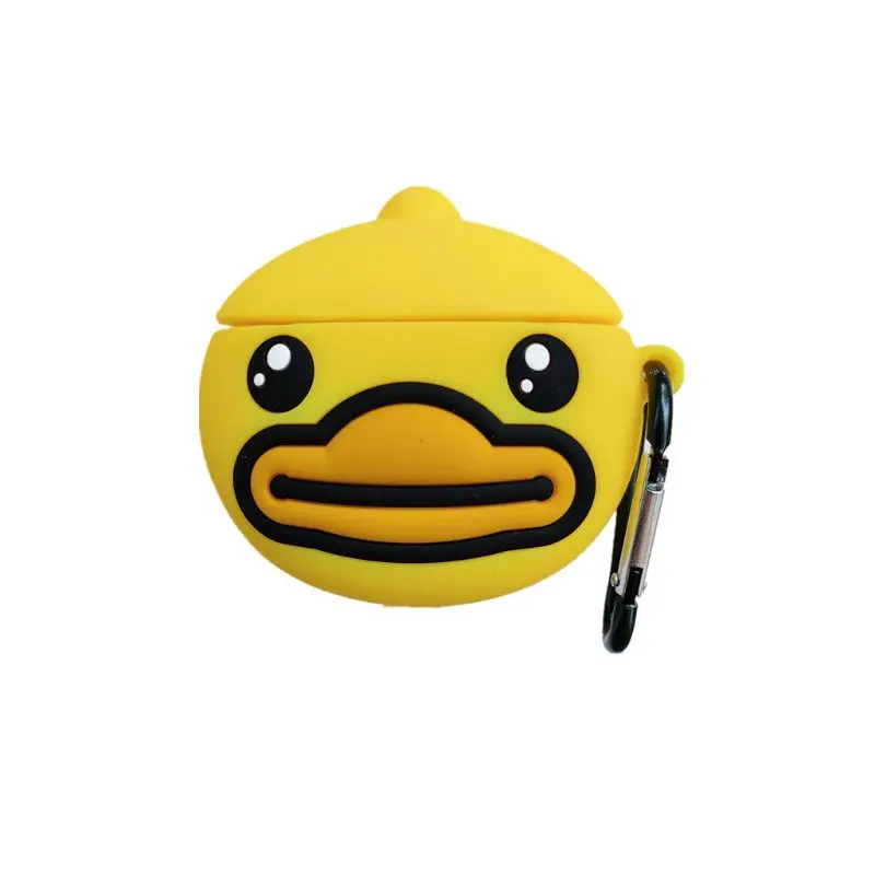 Cute Yellow Duck Pattern Protective Case Shockproof Soft Silicone Cover Skin Protector with Carabiner for Airpods 1/2 Charging B
Cute Yellow Duck Pattern Protective Case Shockproof Soft Silicone Cover Skin Protector with Carabiner for Airpods 1/2 Charging B