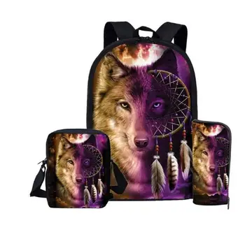 Cool School Bag Set 3d Wolf Print School Backpack for Teenager Boys Orthopedic Kids Schoolbag Animal Bookbags
Cool School Bag Set 3d Wolf Print School Backpack for Teenager Boys Orthopedic Kids Schoolbag Animal Bookbags