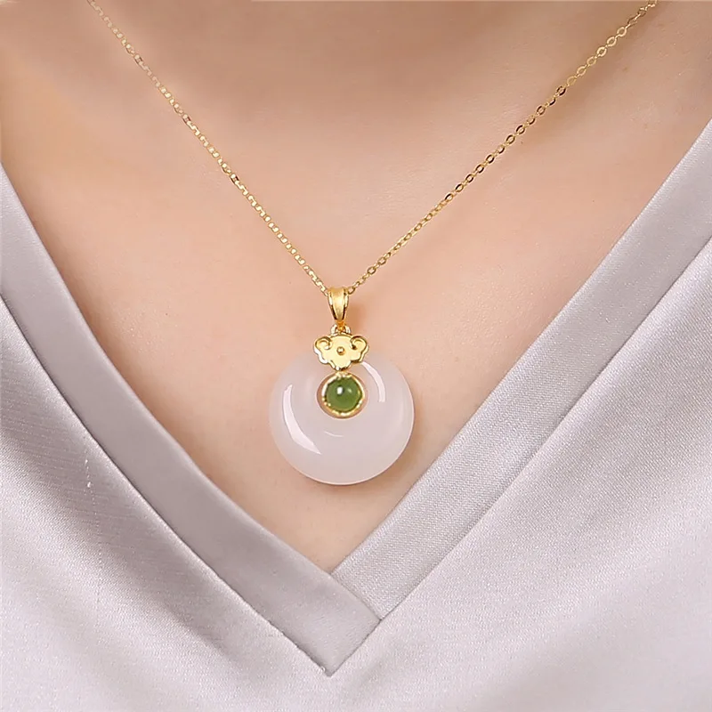 DIWENFU 14K Gold 45cm Necklace White Jade Jewelry Pendant for Women Peridot Topaz Bizuteria Gemstone 14 K Yellow Gold Pendants
DIWENFU 14K Gold 45cm Necklace White Jade Jewelry Pendant for Women Peridot Topaz Bizuteria Gemstone 14 K Yellow Gold Pendants