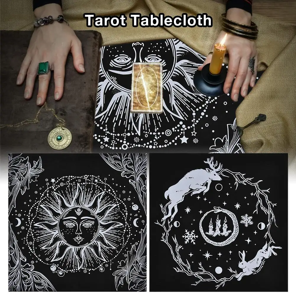 Mantel de Tarot para mapa de tarot de rejilla de cristal para psic/ólogos mago