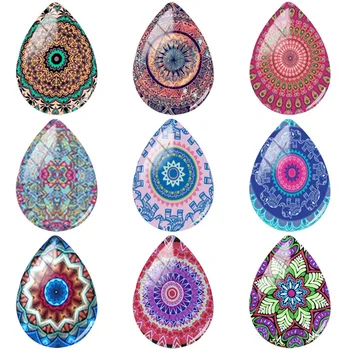 TAFREE 2019 NEW 18x25mm Handmade Tear Drop Shape Retro Mandala Flowered Glass Cabochon Dome Flat Back Jewelry Making TD121
TAFREE 2019 NEW 18x25mm Handmade Tear Drop Shape Retro Mandala Flowered Glass Cabochon Dome Flat Back Jewelry Making TD121
