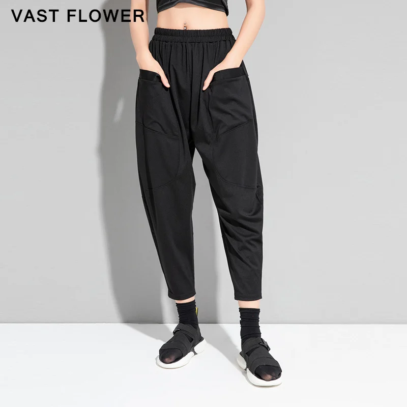Black High Waist Pocket Harem Pants Women 2021 Summer New Plus Size Elastic Waist Casual Loose Fit Trousers Fashion Streetwear
Black High Waist Pocket Harem Pants Women 2021 Summer New Plus Size Elastic Waist Casual Loose Fit Trousers Fashion Streetwear
