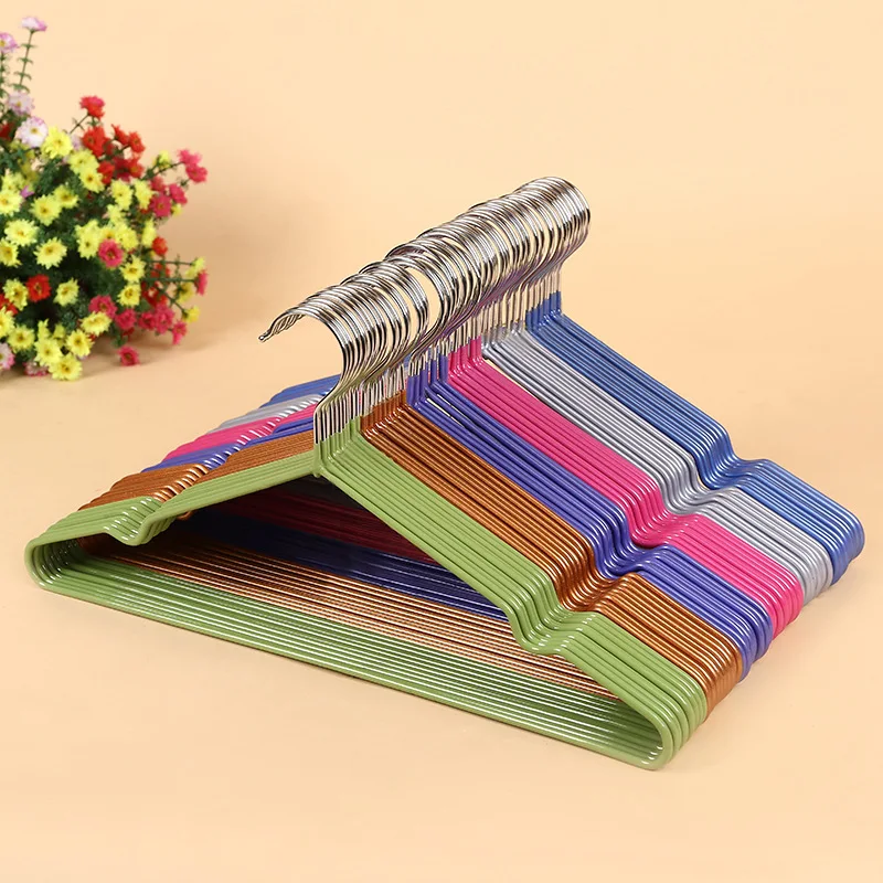 1/10pcs/lot Colorful Rubber Stainless Steel Hangers Antiskid Drying Clothes Rack Home Closet Organizer Drying Racks with Hook
1/10pcs/lot Colorful Rubber Stainless Steel Hangers Antiskid Drying Clothes Rack Home Closet Organizer Drying Racks with Hook