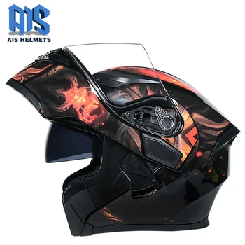 Motocross Helmets Modular Dual Lens Carbon Helf Motorcycle Helmet Full Face Helm Safe Flip Up Cascos Para Moto Drop
Motocross Helmets Modular Dual Lens Carbon Helf Motorcycle Helmet Full Face Helm Safe Flip Up Cascos Para Moto Drop
