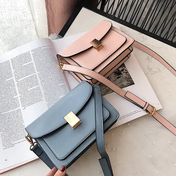 Simple Small PU Leather Flap Shoulder Messenger Women's Brands Crossbody Bags Wide Strap Solid color Clutch Women Brands Purses
Simple Small PU Leather Flap Shoulder Messenger Women's Brands Crossbody Bags Wide Strap Solid color Clutch Women Brands Purses