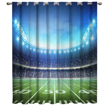 Stadium Rugby Baseball Background Window Curtains for Living Room Bedroom Kitchen Cortinas Para Sala De Estar Polyeste Kids Room 
Stadium Rugby Baseball Background Window Curtains for Living Room Bedroom Kitchen Cortinas Para Sala De Estar Polyeste Kids Room