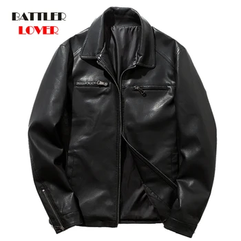 2020 New Fashion Autumn Male Leather Jacket Black Mens Warm Coats Punk Biker Jackets Man Motorcycle Leather Jacket Outerwear
2020 New Fashion Autumn Male Leather Jacket Black Mens Warm Coats Punk Biker Jackets Man Motorcycle Leather Jacket Outerwear