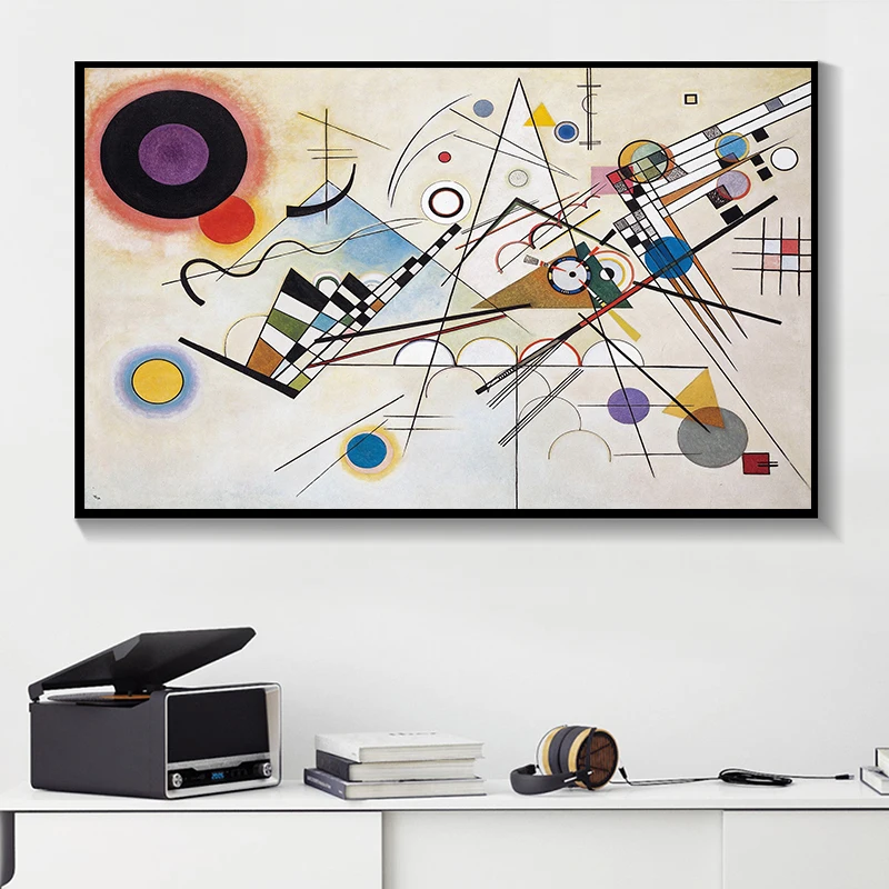 WASSILY KANDINSKY абстрактная настенная живопись принты и плакаты холст картины для