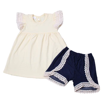 Boutique Summer Outfit kids clothing lace ruffle sleeves top matches jean fabric lace elastic pant children clothes
Boutique Summer Outfit kids clothing lace ruffle sleeves top matches jean fabric lace elastic pant children clothes