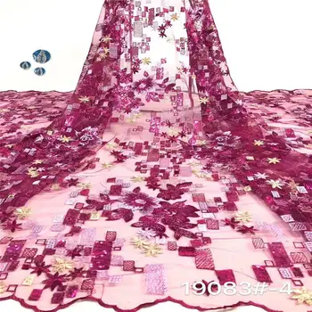 Latest Rose Red Mesh Laces Fabric High Quality Nigerian Swiss Voile Sequins Tulle Embroidery African Net Lace Fabrics 5Yards A18
Latest Rose Red Mesh Laces Fabric High Quality Nigerian Swiss Voile Sequins Tulle Embroidery African Net Lace Fabrics 5Yards A18