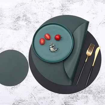 Napkin Creative PU Leather Tableware Pad Placemat Dining Table Mat Round Waterproof Heat-insulated Pad Home Desktop Decoration
Napkin Creative PU Leather Tableware Pad Placemat Dining Table Mat Round Waterproof Heat-insulated Pad Home Desktop Decoration