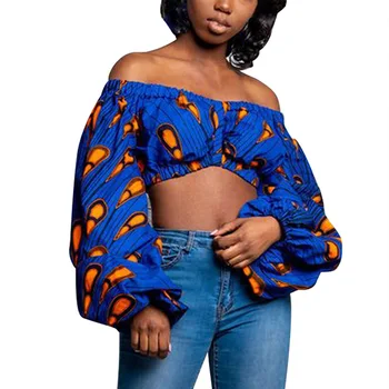 Opslea Dashiki African New Digital Printing Women's Set Single-neck Collar Top Slit Skirt Bubble Sleeve Crop Top Ruched Trim
Opslea Dashiki African New Digital Printing Women's Set Single-neck Collar Top Slit Skirt Bubble Sleeve Crop Top Ruched Trim