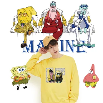 iron on patches SpongeBob patch application of one another stripes on clothes stickers applique thermo sticker topps Decor DIY
iron on patches SpongeBob patch application of one another stripes on clothes stickers applique thermo sticker topps Decor DIY