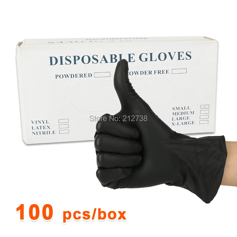 100PCS Latex Tattoo Gloves Disposable Soft Black Medical Nitrile Sterile Tattoo Gloves Isolate Anti-Pollution To Avoid Contact
100PCS Latex Tattoo Gloves Disposable Soft Black Medical Nitrile Sterile Tattoo Gloves Isolate Anti-Pollution To Avoid Contact