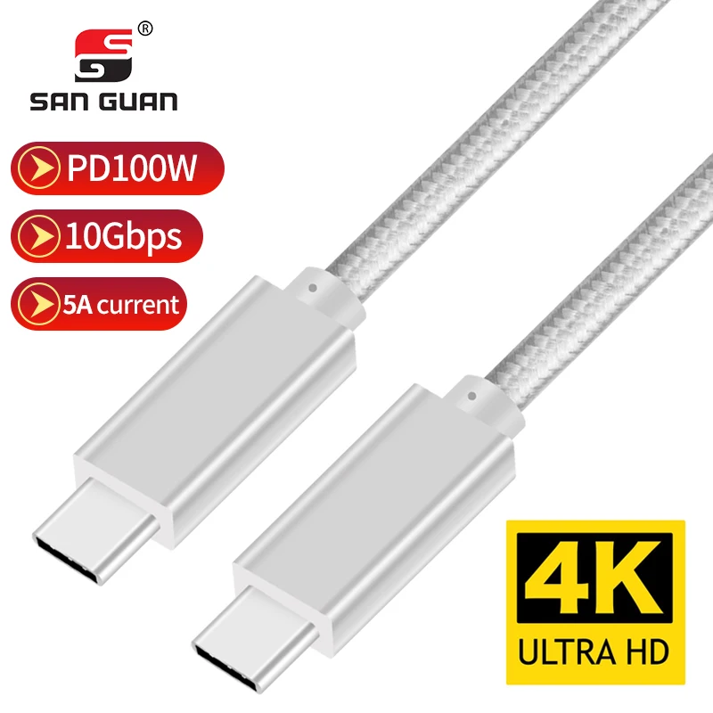 USB C Type PD3.0 PPS support for 45W Samsung charger Video Audio 100W QC3.0 Cable for Samsung Note10+ Huawei Xiaomi Note 9
USB C Type PD3.0 PPS support for 45W Samsung charger Video Audio 100W QC3.0 Cable for Samsung Note10+ Huawei Xiaomi Note 9