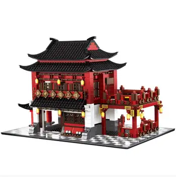 City Street View Chinese Style Architecture Beijing Roast Duck Restaurant Model Building Blocks DIY Bricks Toys For Children
City Street View Chinese Style Architecture Beijing Roast Duck Restaurant Model Building Blocks DIY Bricks Toys For Children