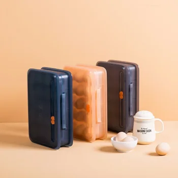15 Grid Egg Refrigerator Storage Box Portable Outdoor Anti-collision Plastic Egg Case Food Protective Container Kitchen Supplies 
15 Grid Egg Refrigerator Storage Box Portable Outdoor Anti-collision Plastic Egg Case Food Protective Container Kitchen Supplies