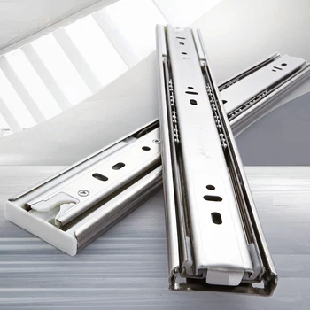Cold Rolling Steel Drawer Slides10" - 20" Soft Close Drawer Track Rail Sliding Three-Section Cabinet Slides Furniture Hardware
Cold Rolling Steel Drawer Slides10" - 20" Soft Close Drawer Track Rail Sliding Three-Section Cabinet Slides Furniture Hardware