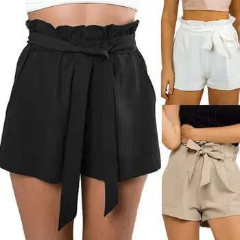 2019 New Fashion Women Summer Solid Color Ruffled High Waist Belted Casual Harajuku Female Loose Shorts Short Pants with Pockets 
2019 New Fashion Women Summer Solid Color Ruffled High Waist Belted Casual Harajuku Female Loose Shorts Short Pants with Pockets