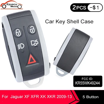 KEYECU Replacement Smart Key Shell Remote Key Case Fob 5 Button with Key Blank Uncut for Jaguar X-Type S-Type XF XFR XJ
KEYECU Replacement Smart Key Shell Remote Key Case Fob 5 Button with Key Blank Uncut for Jaguar X-Type S-Type XF XFR XJ